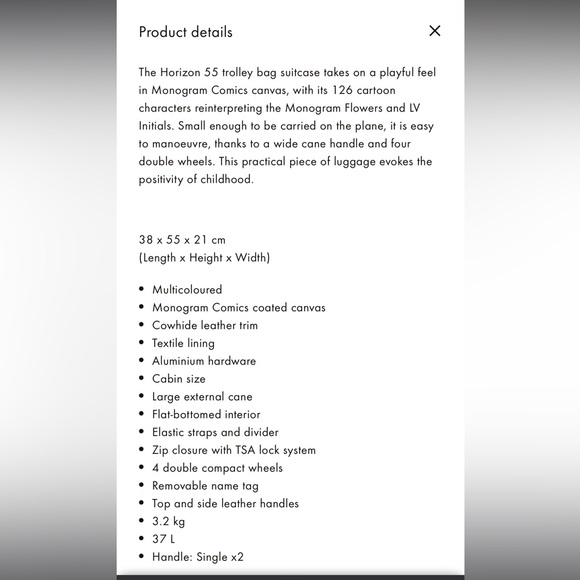 SS23 LV Comic Monogram Horizon 55 Limited Edition - Picture 11 of 11